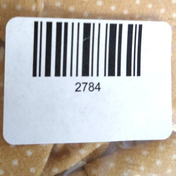 Adrianna Papell 1X Butter Yellow with White Polka Dots Flutter Sleeve Top - Picture 8 of 8